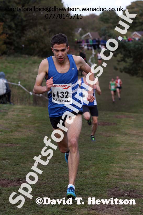 Senior men, 2016 National Cross Country Relays, Berry Hill Park, Mansfield. Photo: David T. Hewitson/Sports for All Pics